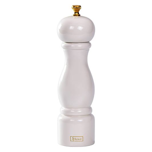 JHuxe EE1-WT White Wood Salt Grinder
